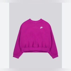 Nike - girls size LG - fuchsia boxy sweatshirt
